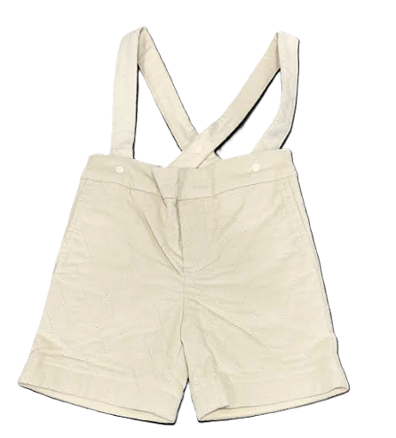 TIA CIBANI HARLEQUIN SUSPENDER SHORTS(2-6Y)