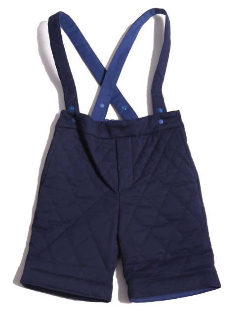 TIA CIBANI HARLEQUIN SUSPENDER SHORTS(2-6Y)