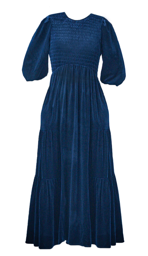 ZAIKAMOYA VANESSA DRESS IN VELOUR(XXS-XXL)